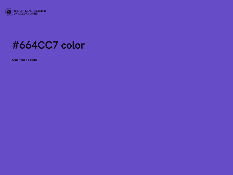 #664CC7 color image