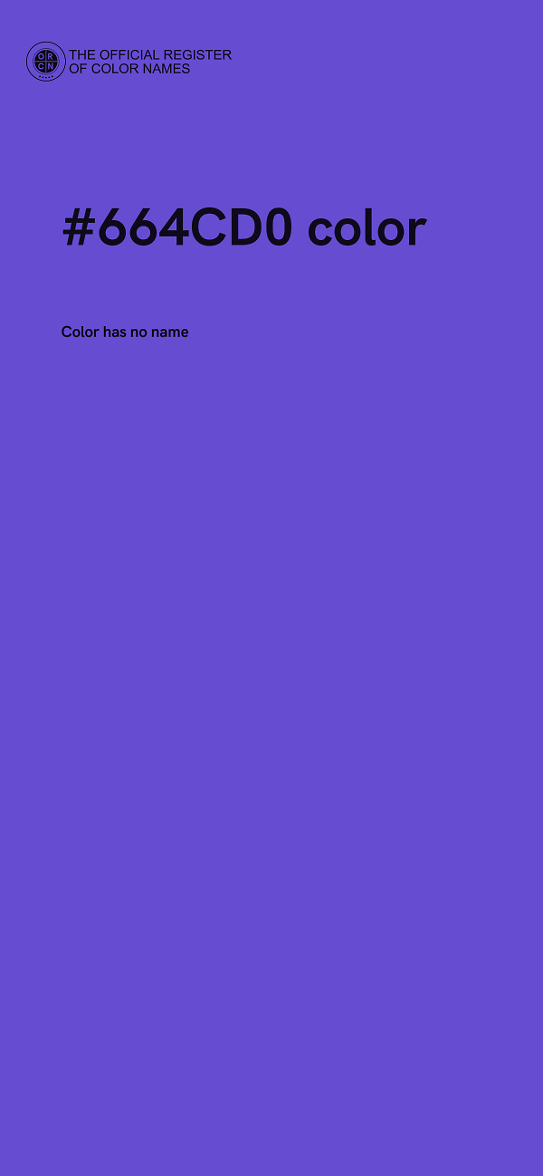 #664CD0 color image