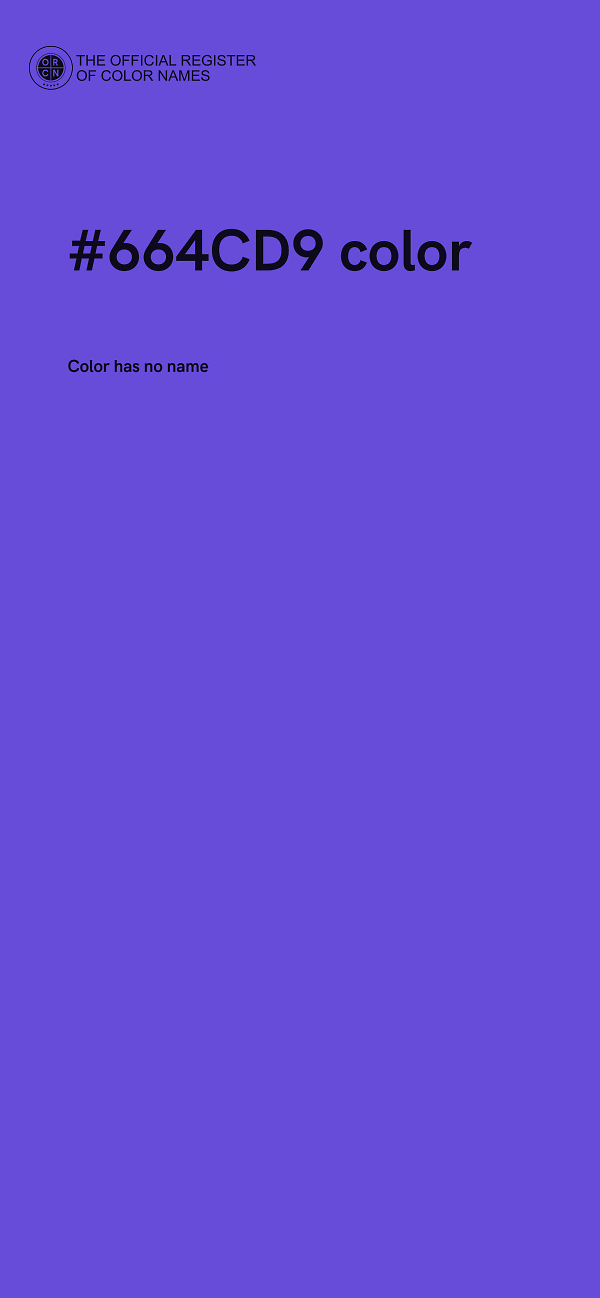 #664CD9 color image