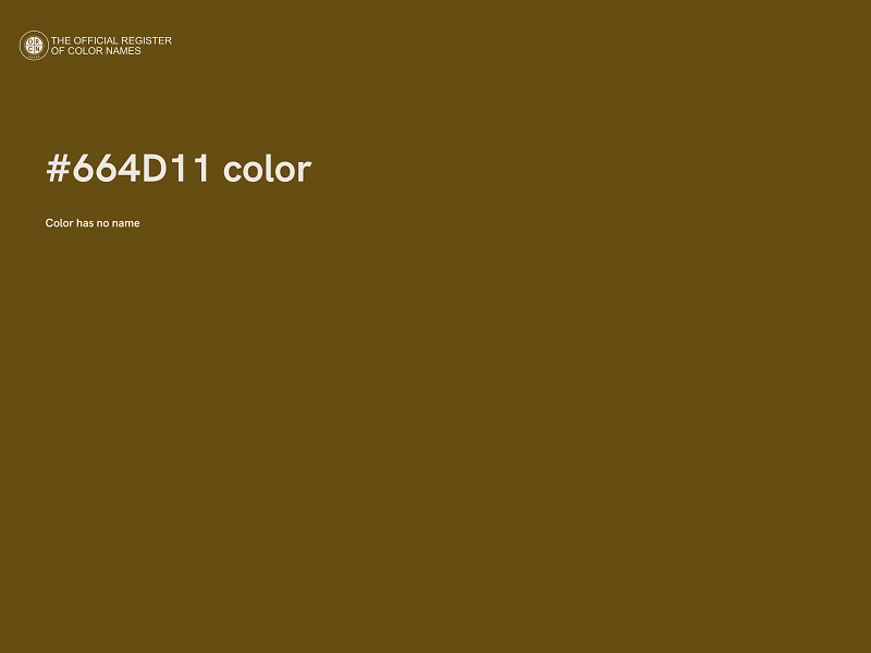 #664D11 color image