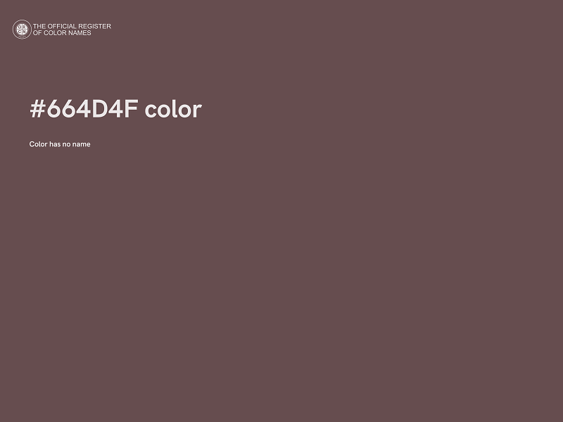 #664D4F color image