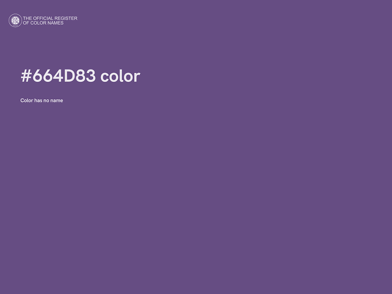 #664D83 color image