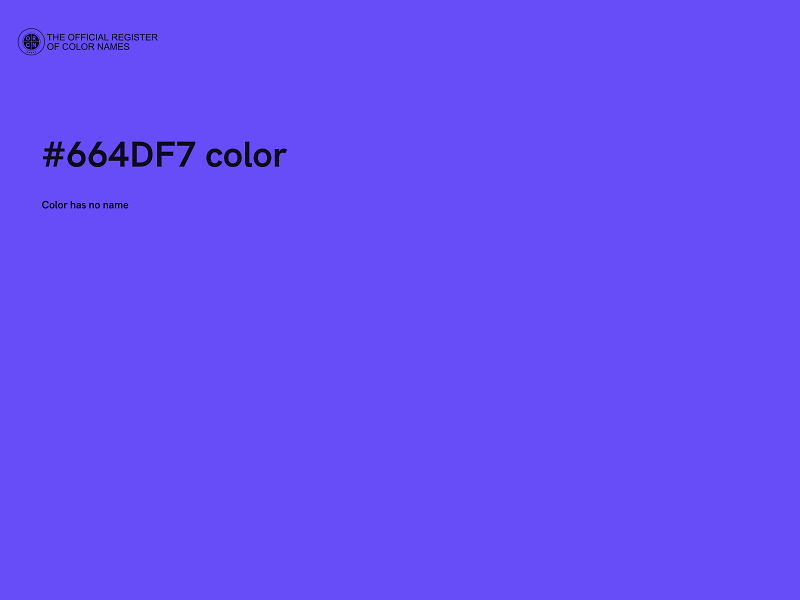 #664DF7 color image
