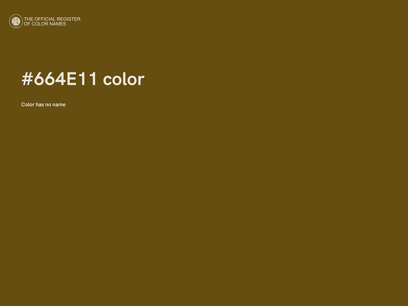 #664E11 color image