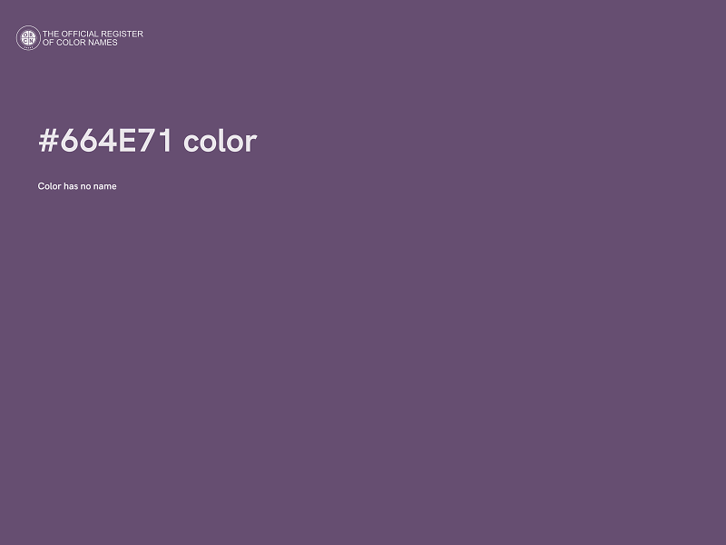 #664E71 color image