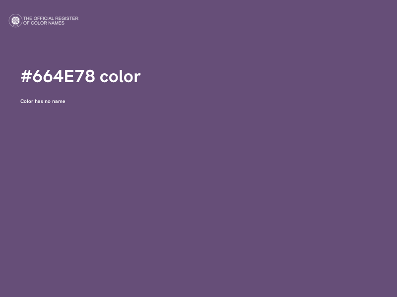 #664E78 color image