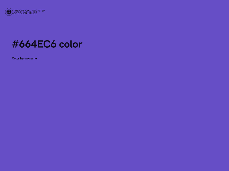 #664EC6 color image