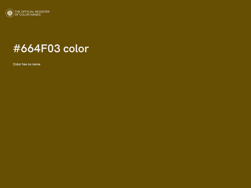 #664F03 color image