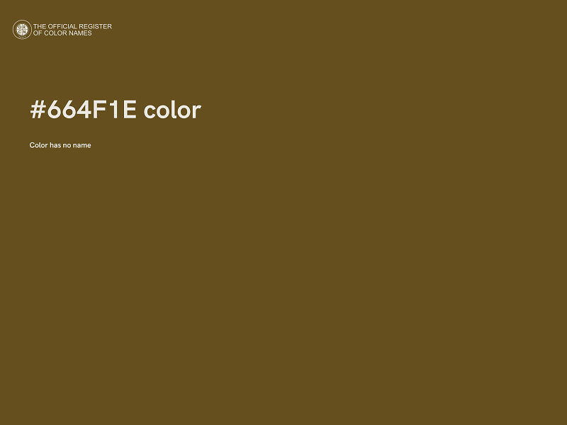 #664F1E color image