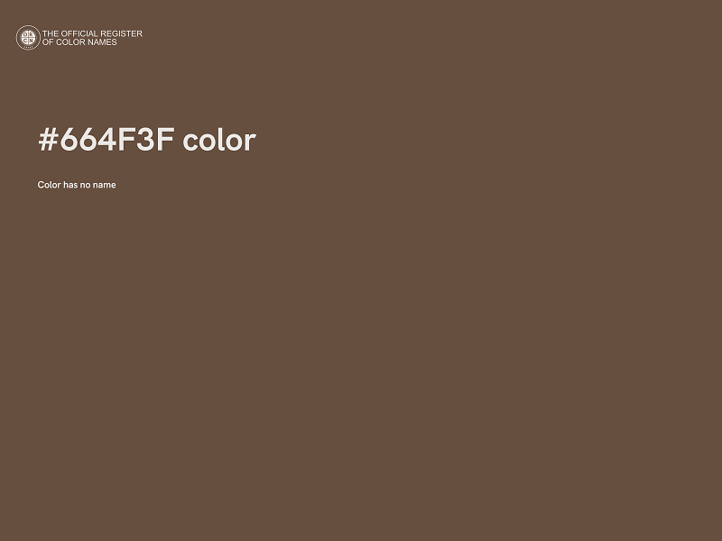#664F3F color image