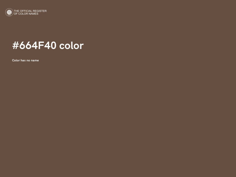 #664F40 color image