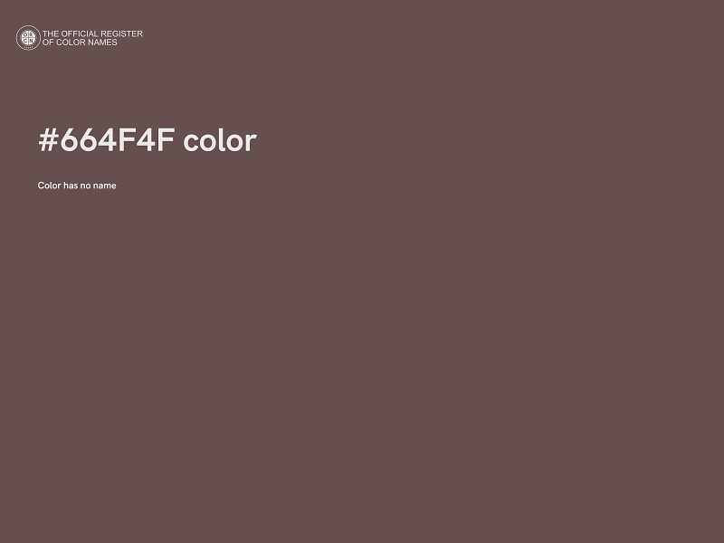 #664F4F color image