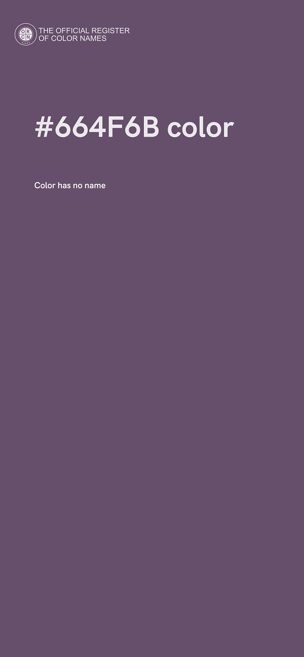 #664F6B color image