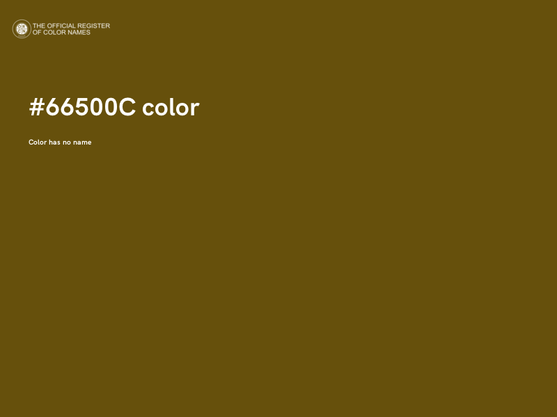#66500C color image