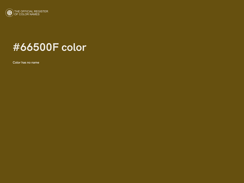 #66500F color image