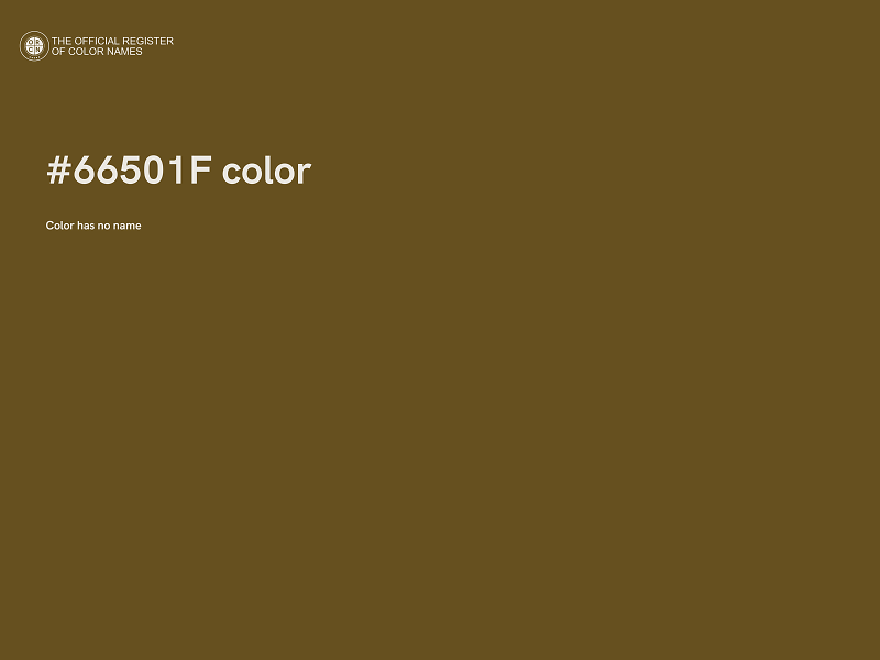 #66501F color image