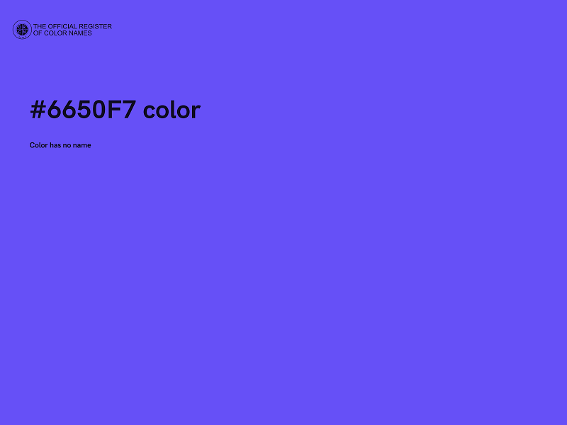 #6650F7 color image