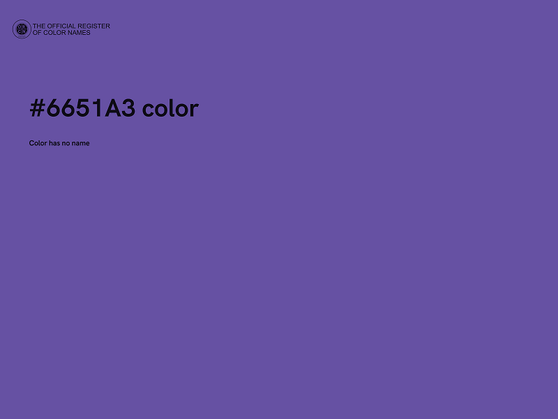 #6651A3 color image