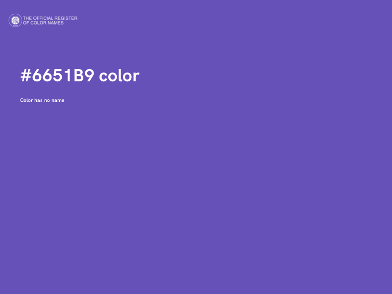 #6651B9 color image