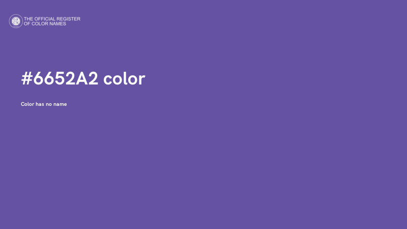 #6652A2 color image