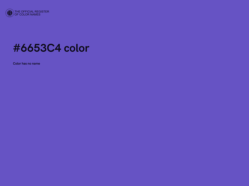 #6653C4 color image