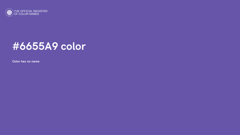 #6655A9 color image