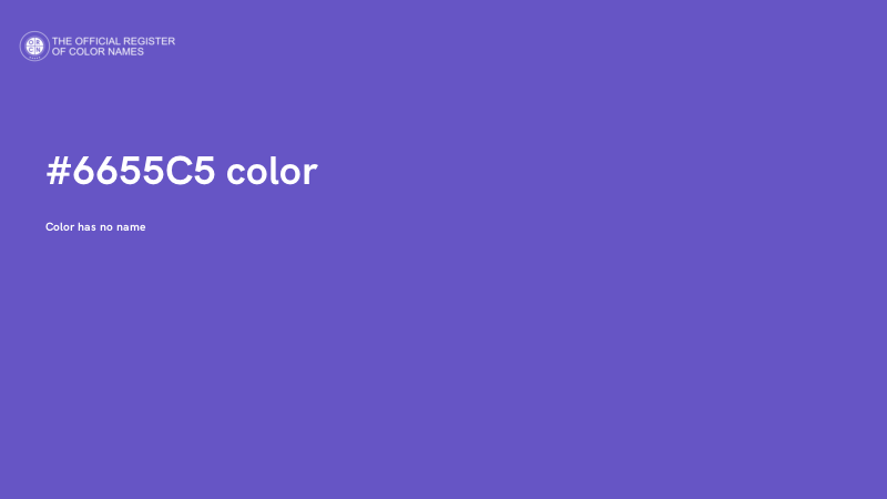 #6655C5 color image