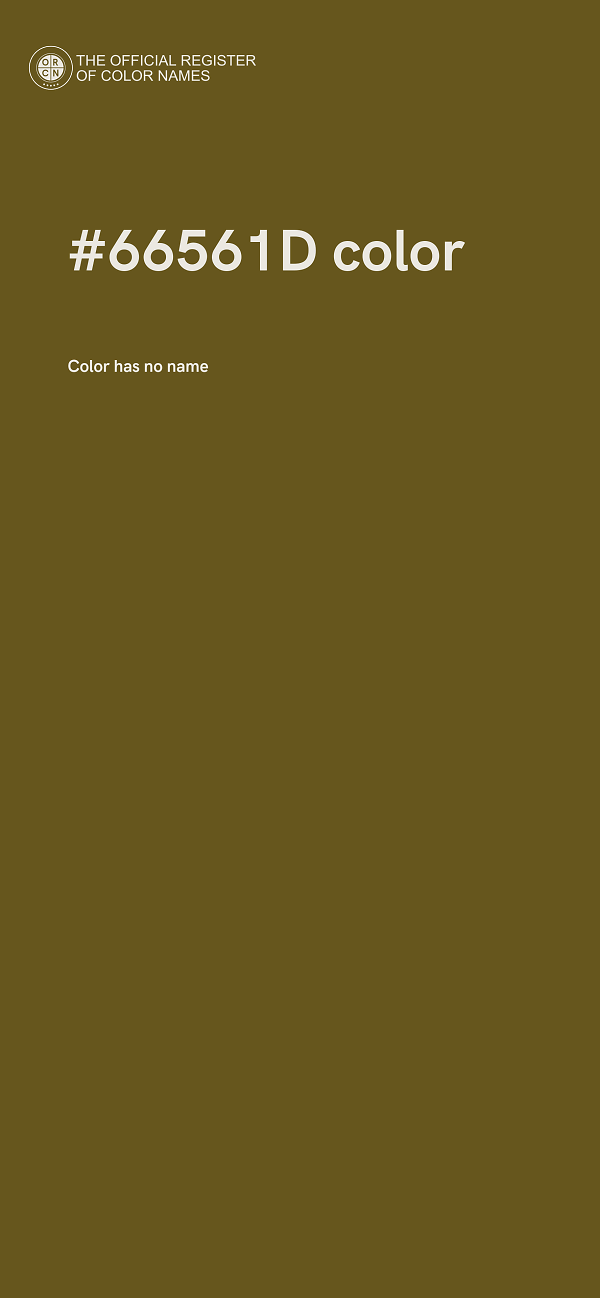 #66561D color image