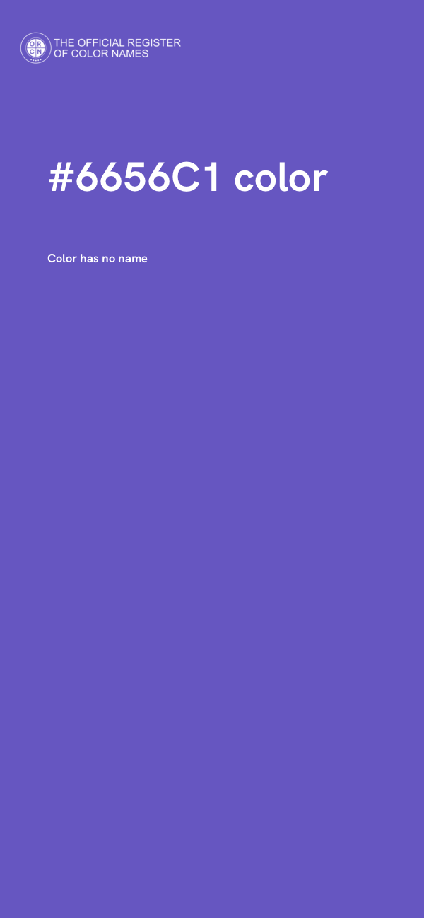 #6656C1 color image