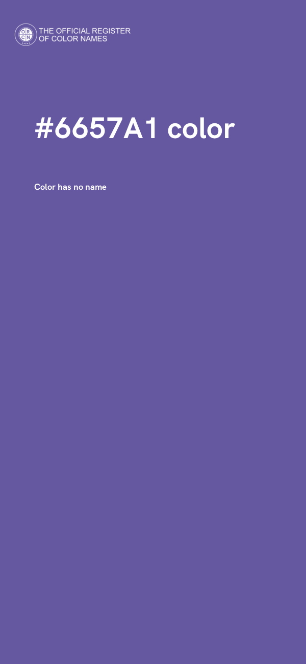 #6657A1 color image