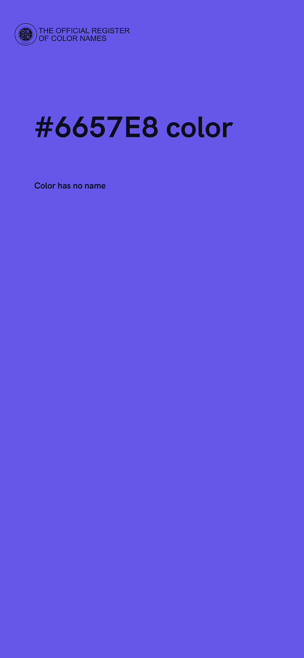#6657E8 color image