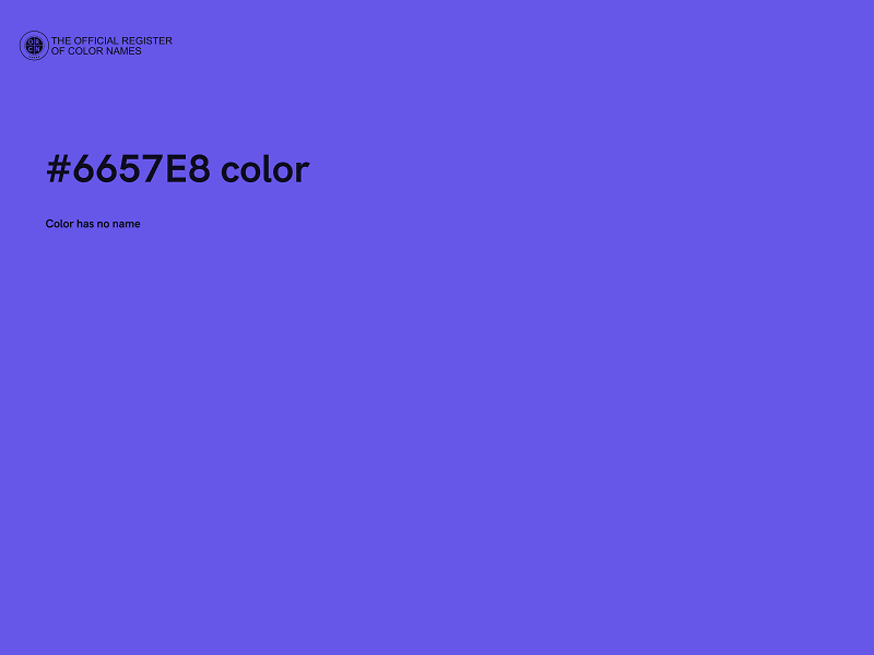 #6657E8 color image