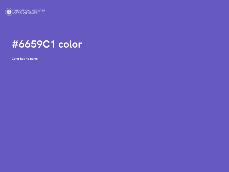 #6659C1 color image