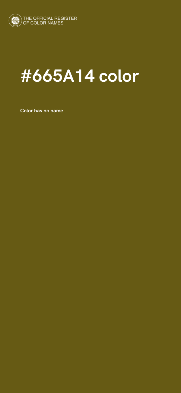 #665A14 color image