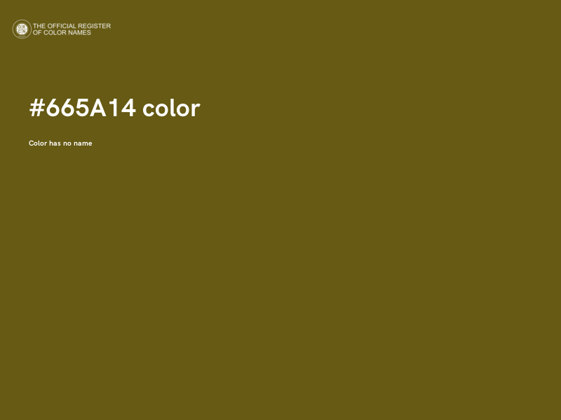 #665A14 color image