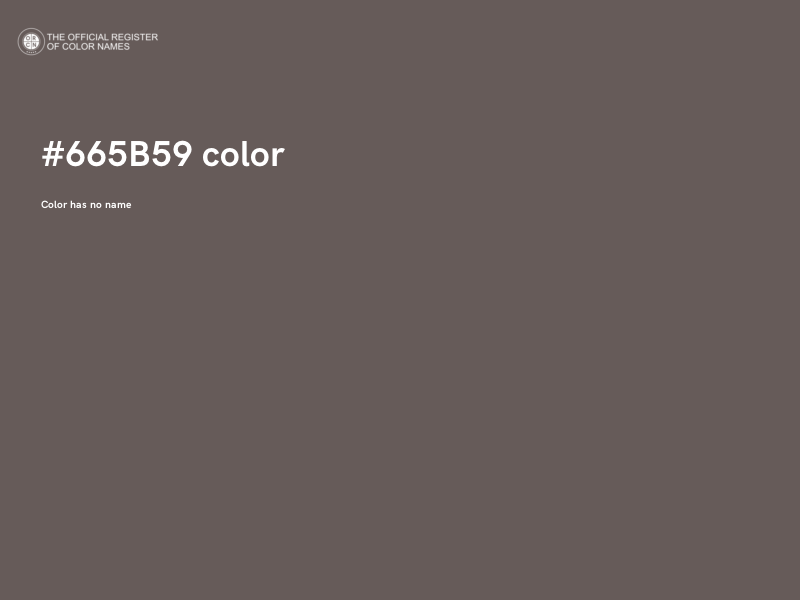 #665B59 color image
