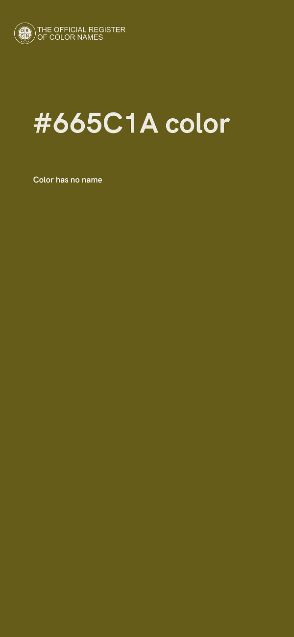 #665C1A color image