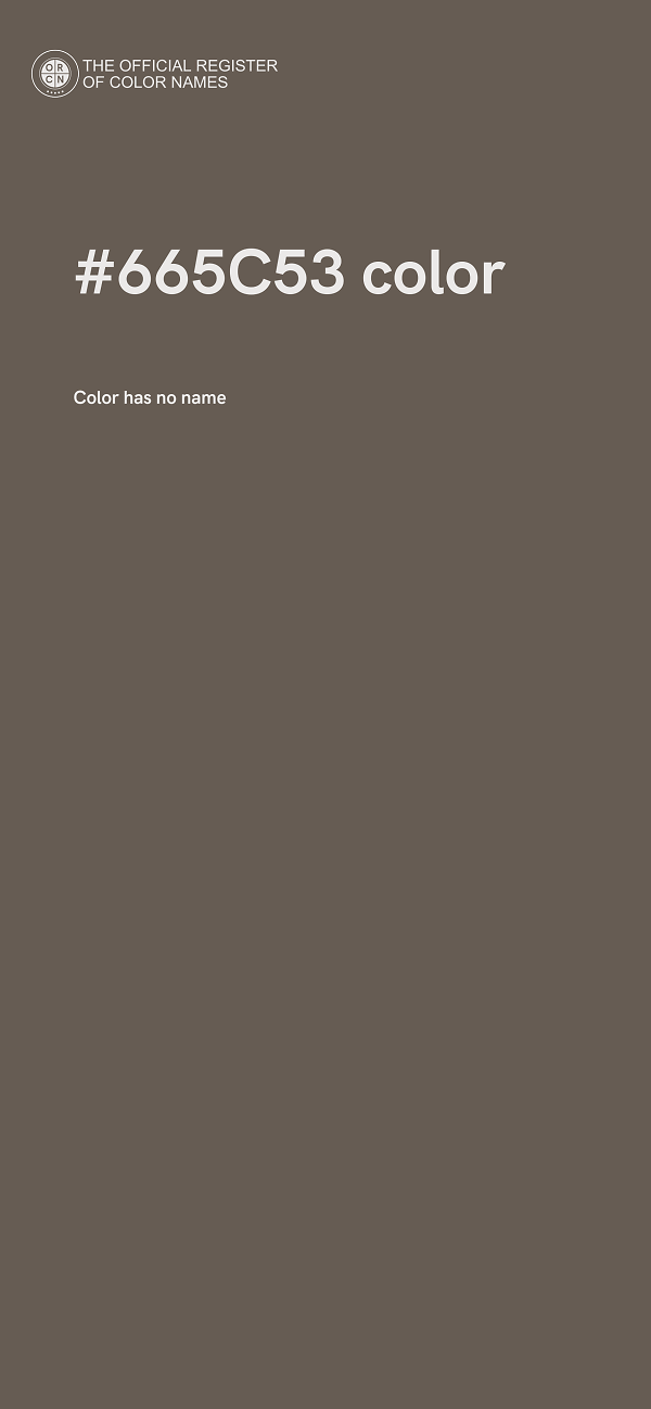 #665C53 color image