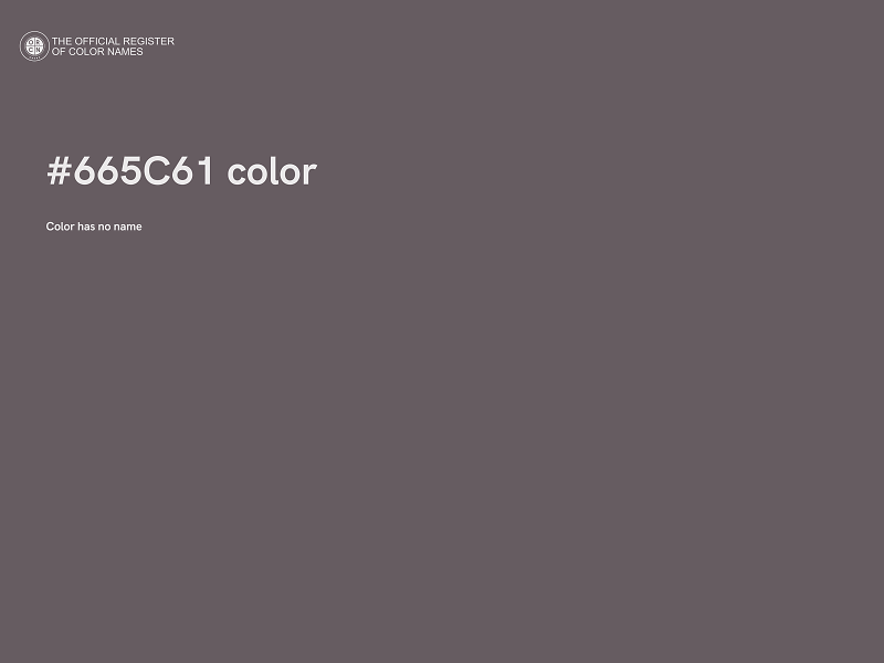 #665C61 color image