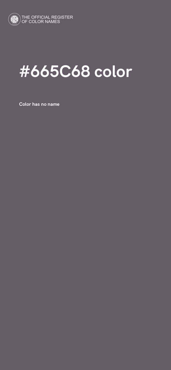 #665C68 color image