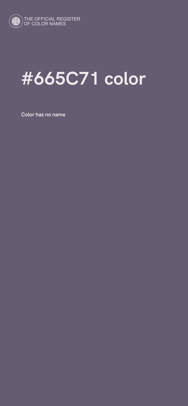 #665C71 color image