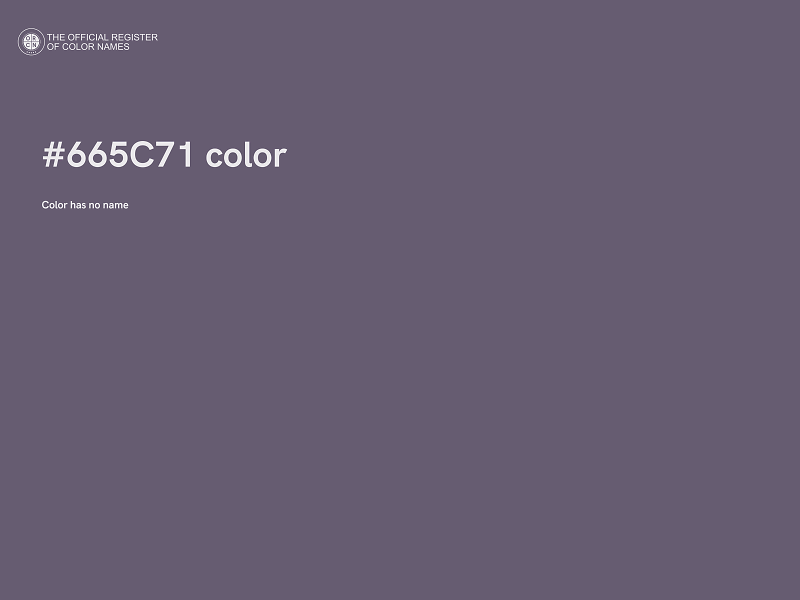 #665C71 color image