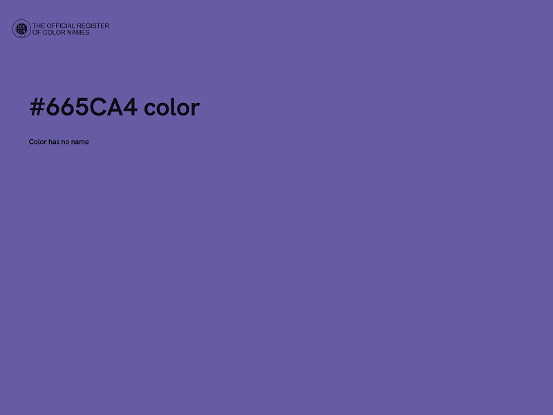 #665CA4 color image