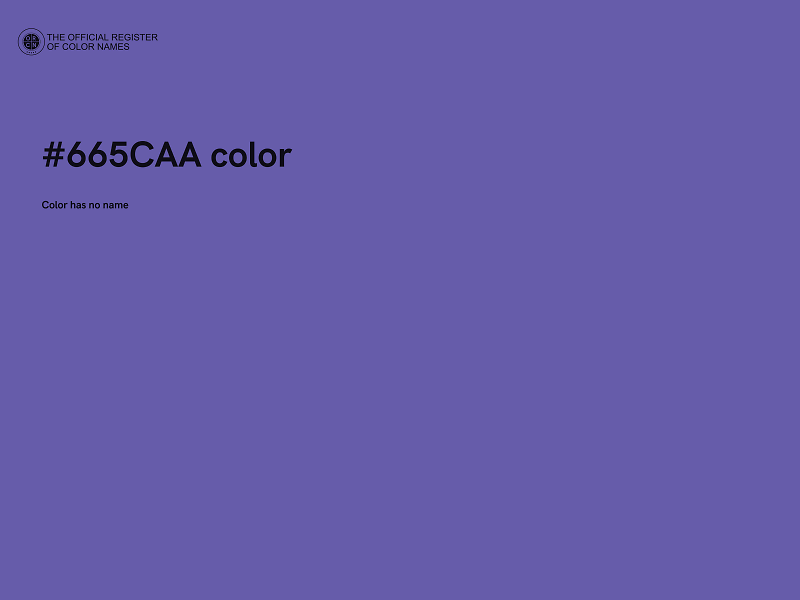 #665CAA color image