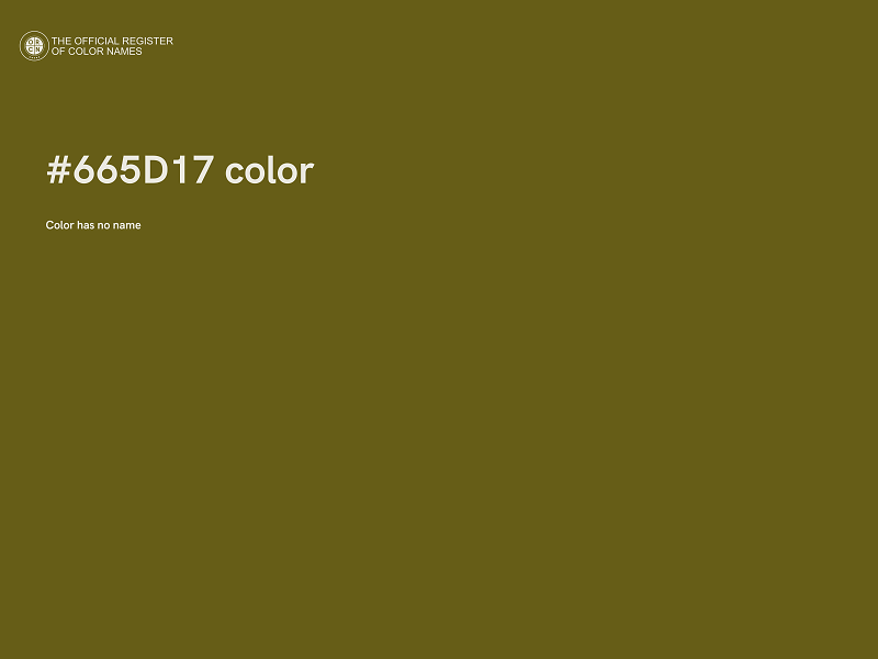#665D17 color image
