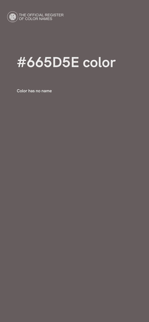 #665D5E color image