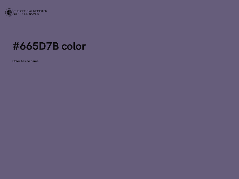 #665D7B color image