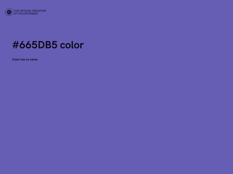 #665DB5 color image