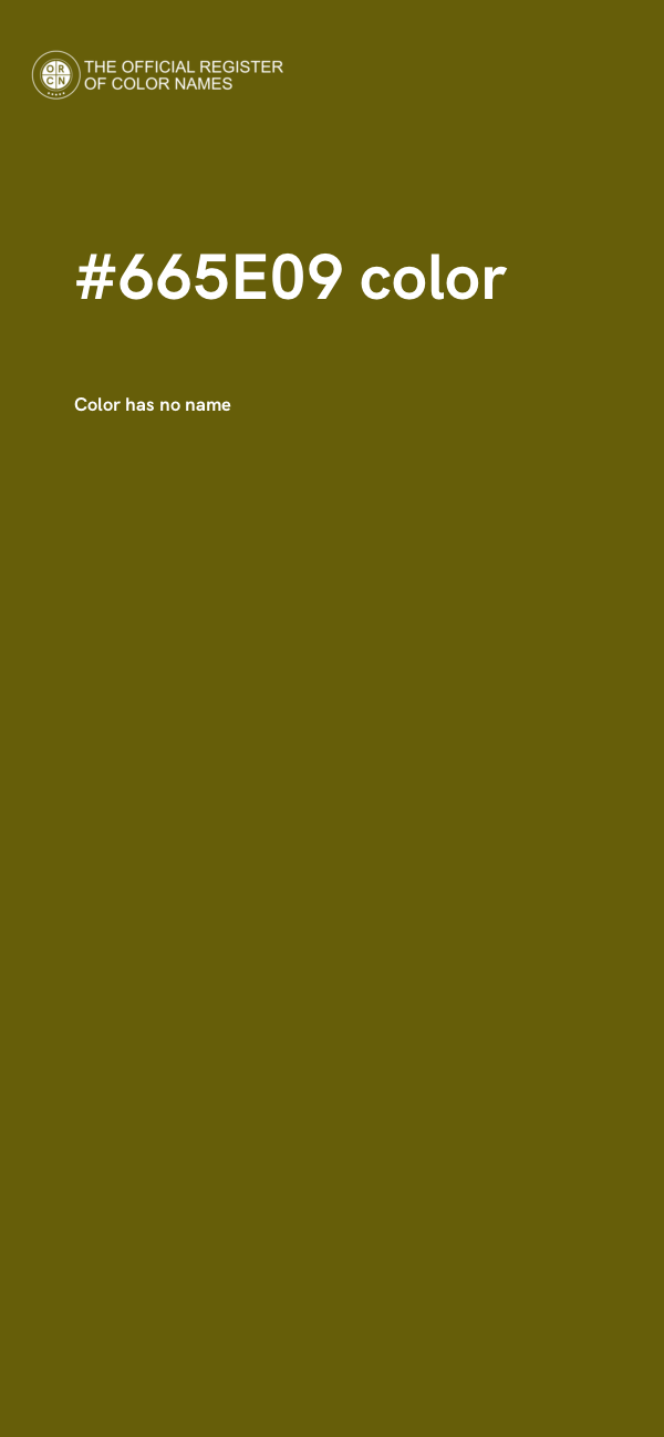 #665E09 color image