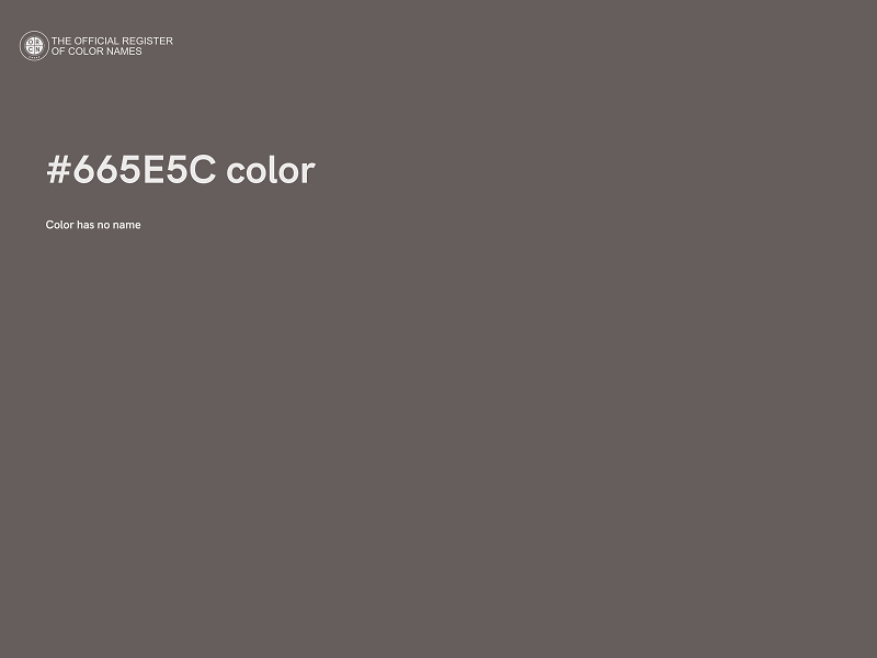 #665E5C color image